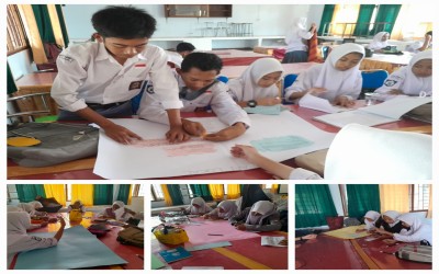 Kelas X Fase E SMAN 1 Tuban melaksanakan P5 Kurikulum Merdeka dengan tema: Kearifan Lokal